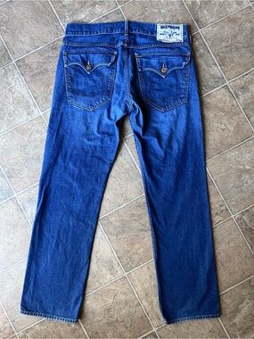 True Religion Jack Jeans Dark Wash 36x34 Flap Pocket